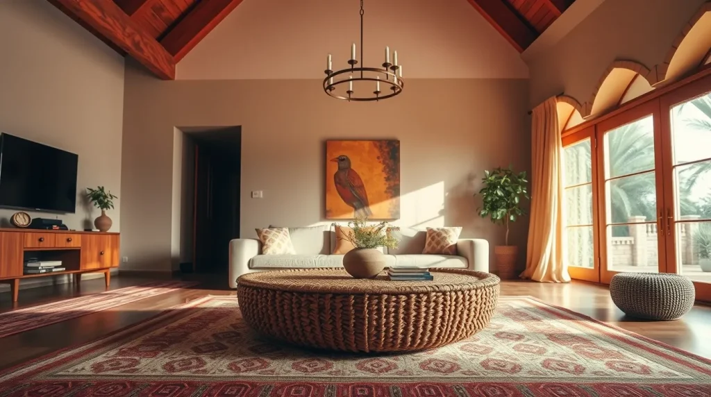Boho Woven Coffee Table