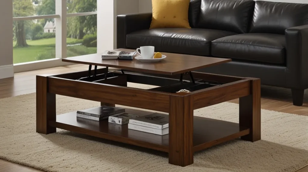 Lift-Top Coffee Table for Extra Storage