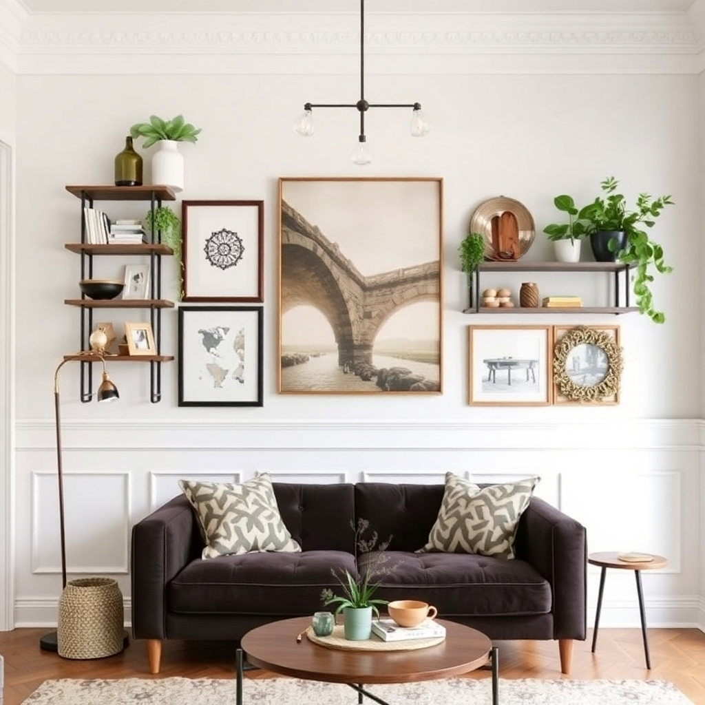 Living Room Indoor Plant Wall for Decoration