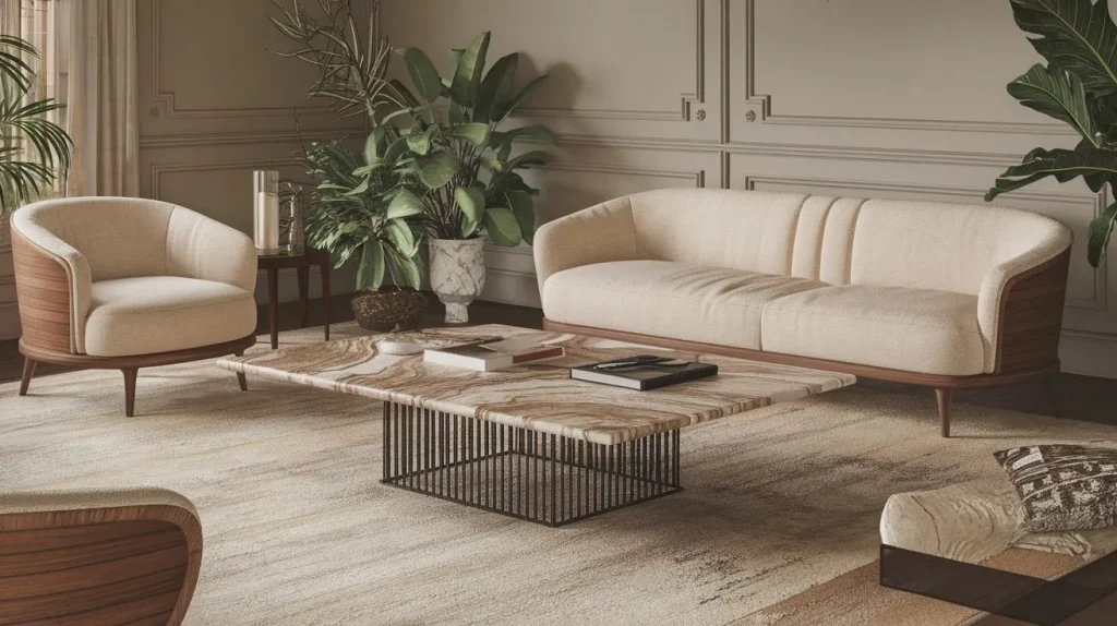 Marble Top Coffee Table for Luxury