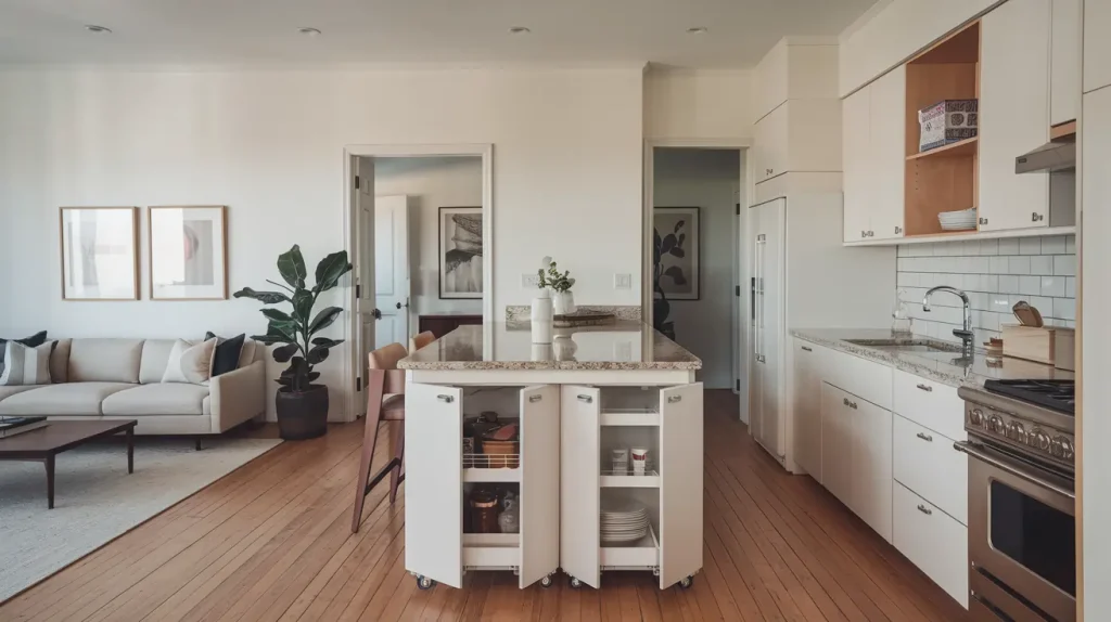 Minimalist Open Kitchen with Hidden Storage (1)