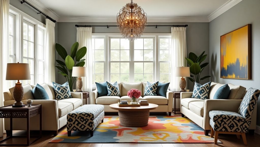 Play with Patterns of a living room